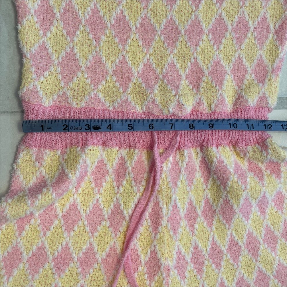 Free People Dream Diamonds Romper Pink / Yellow - Picture 13 of 16
